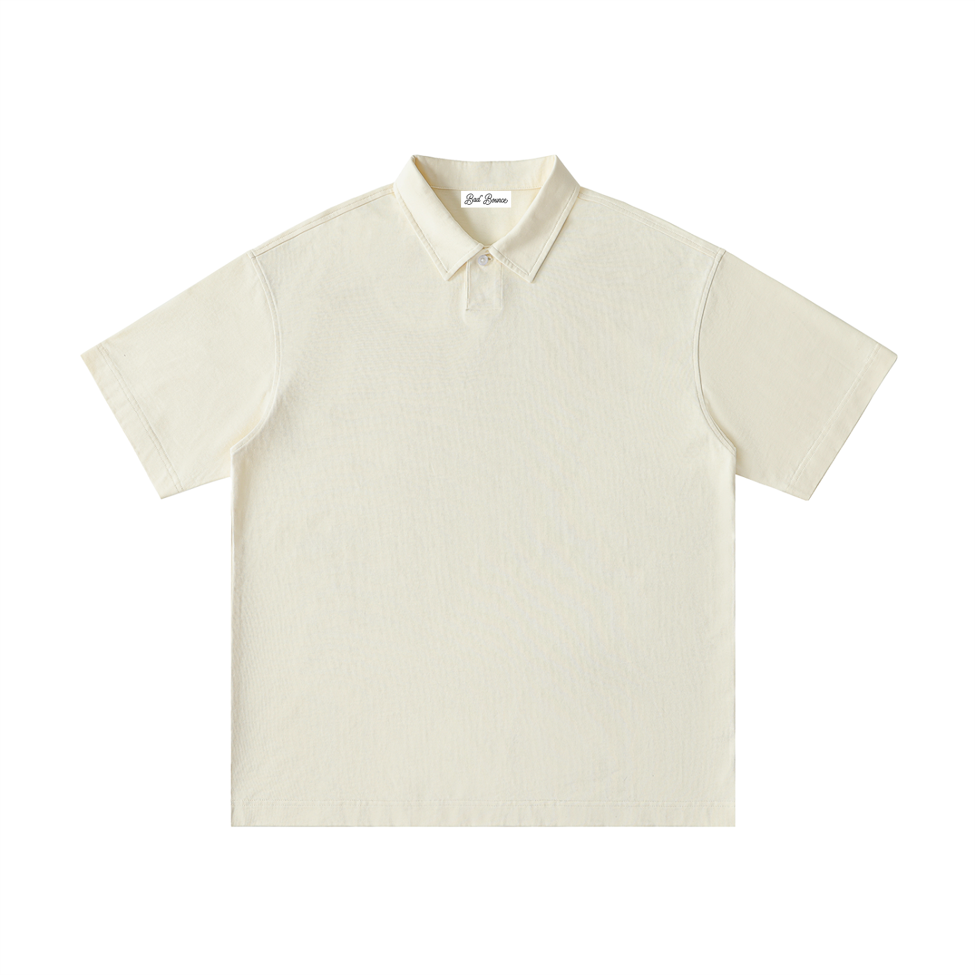 "Bad Bounce" - Loose Cotton Short-Sleeve Polo Shirt
