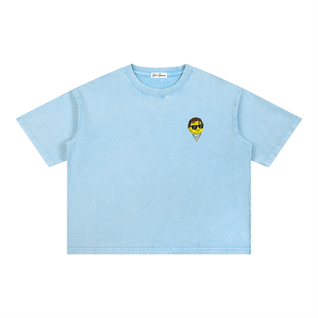 "The Destroyer" - Mineral Wash Boxy Cotton T-Shirt