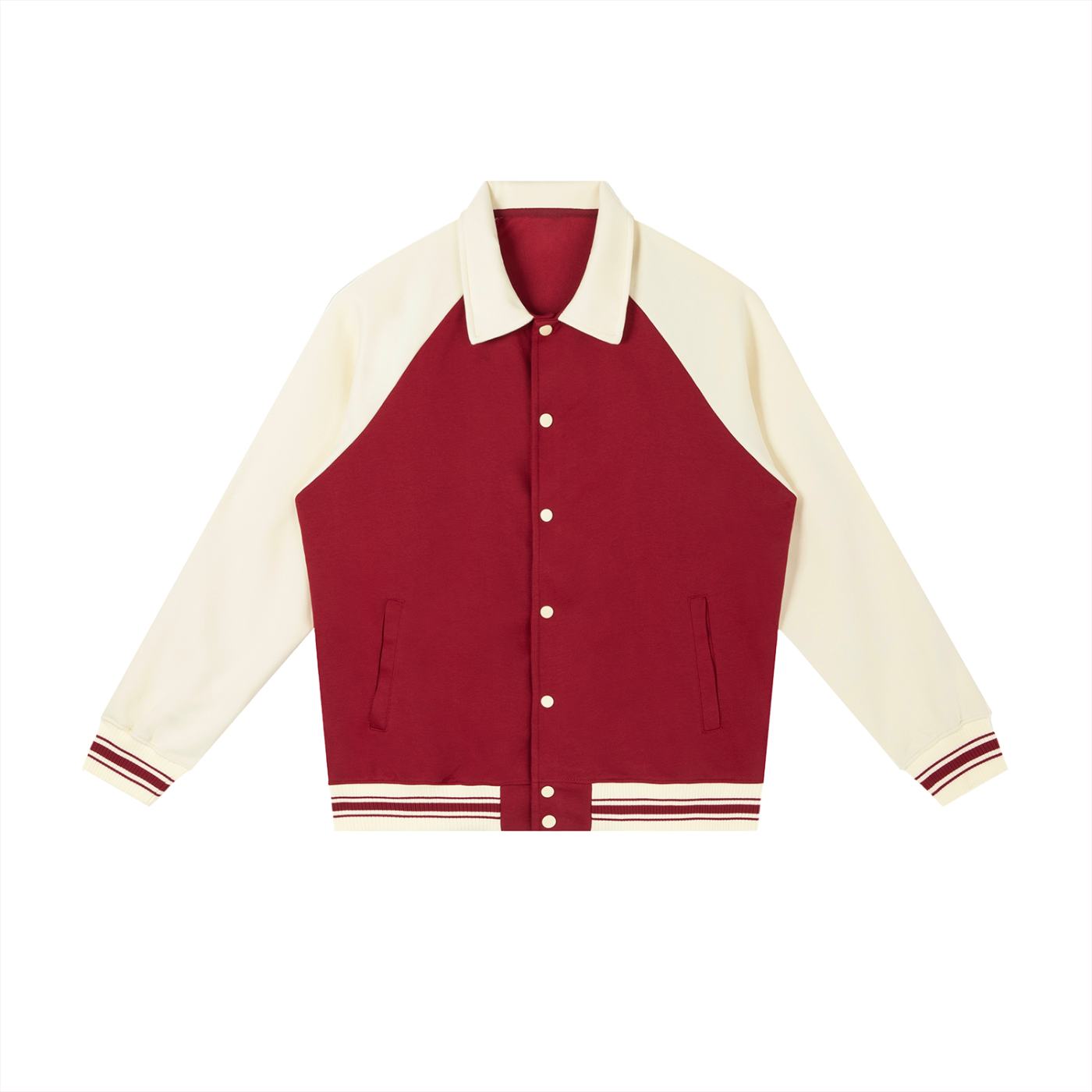 "The Destroyer" - Contrast Raglan Sleeve Baseball Jacket