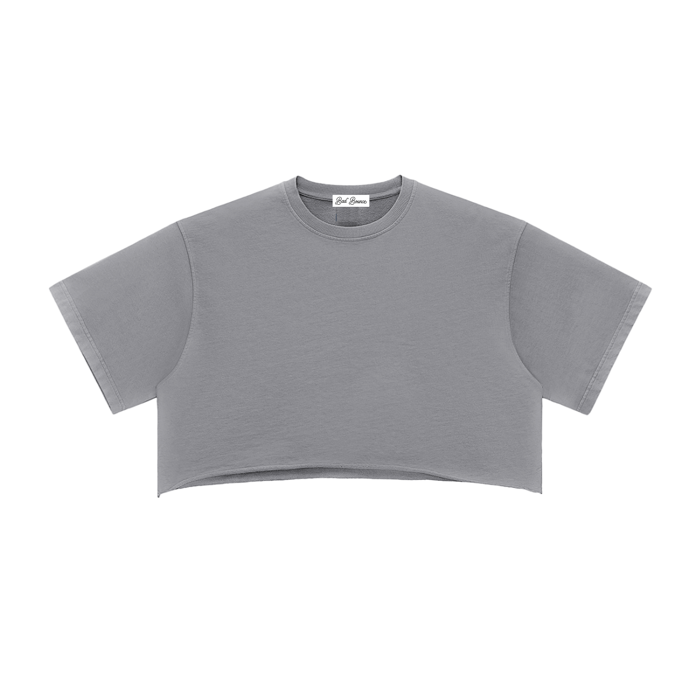 "Night Sessions" - Snow Washed Raw Edge Crop Top