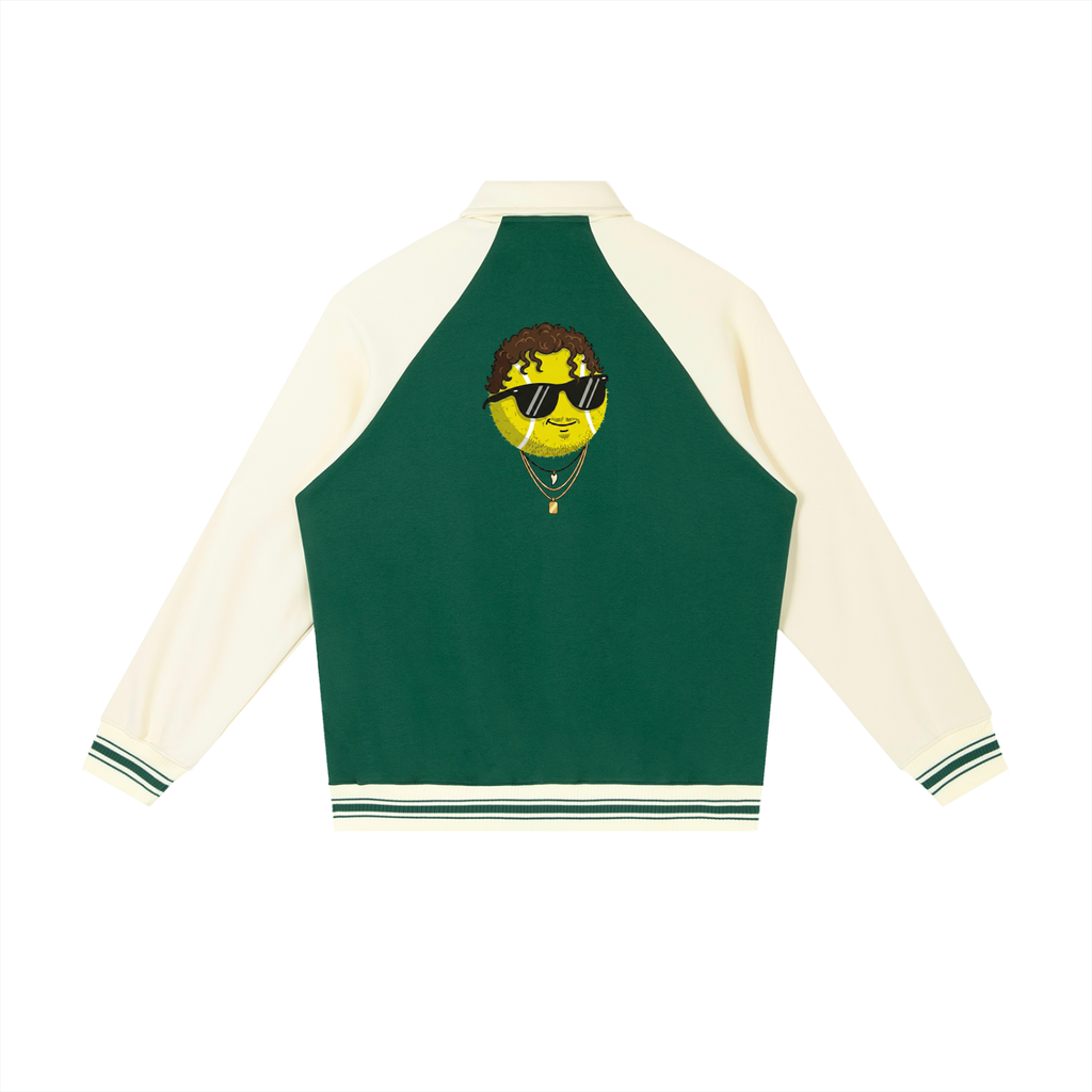 "The Destroyer" - Contrast Raglan Sleeve Baseball Jacket
