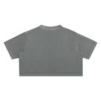 "Night Sessions" - Snow Washed Crop Top