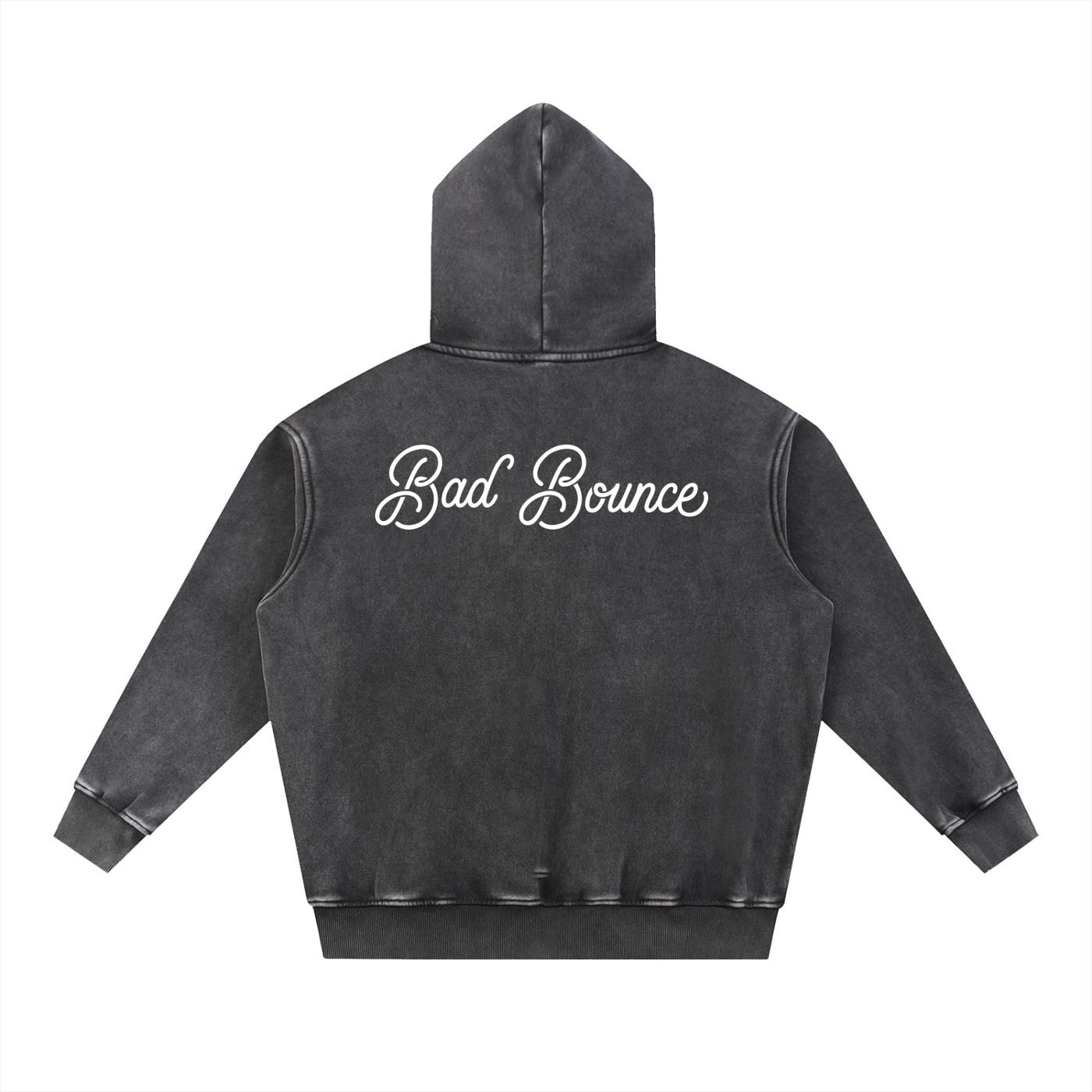 "Bad Bounce" - Snow Wash Fleece Oversize Hoodie