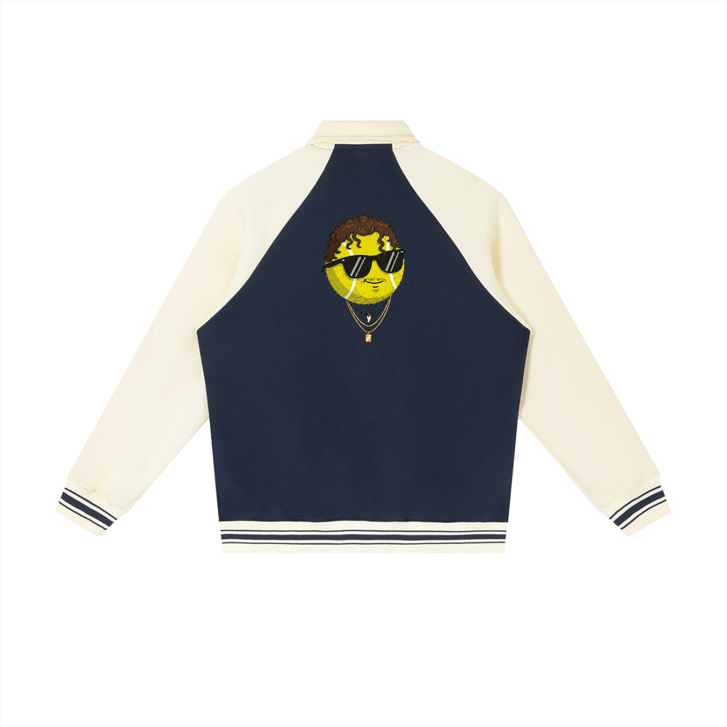 "The Destroyer" - Contrast Raglan Sleeve Baseball Jacket