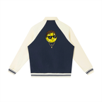 "The Destroyer" - Contrast Raglan Sleeve Baseball Jacket