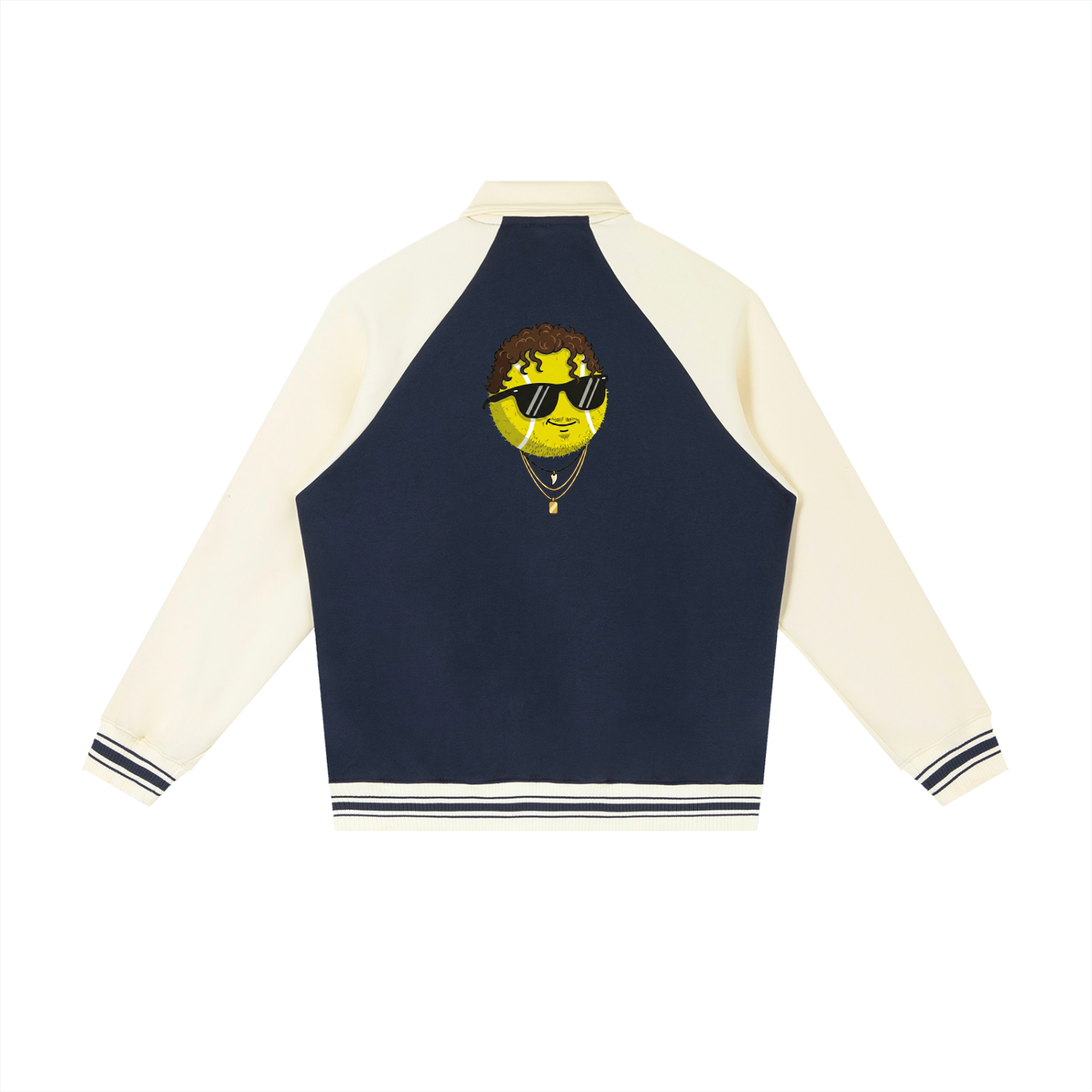 "The Destroyer" - Contrast Raglan Sleeve Baseball Jacket