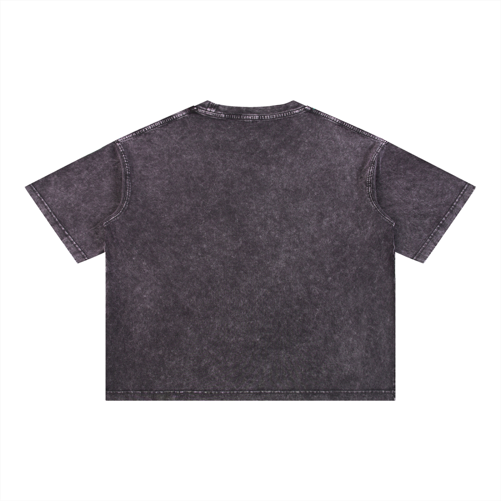 "The Destroyer" - Mineral Wash Boxy Cotton T-Shirt