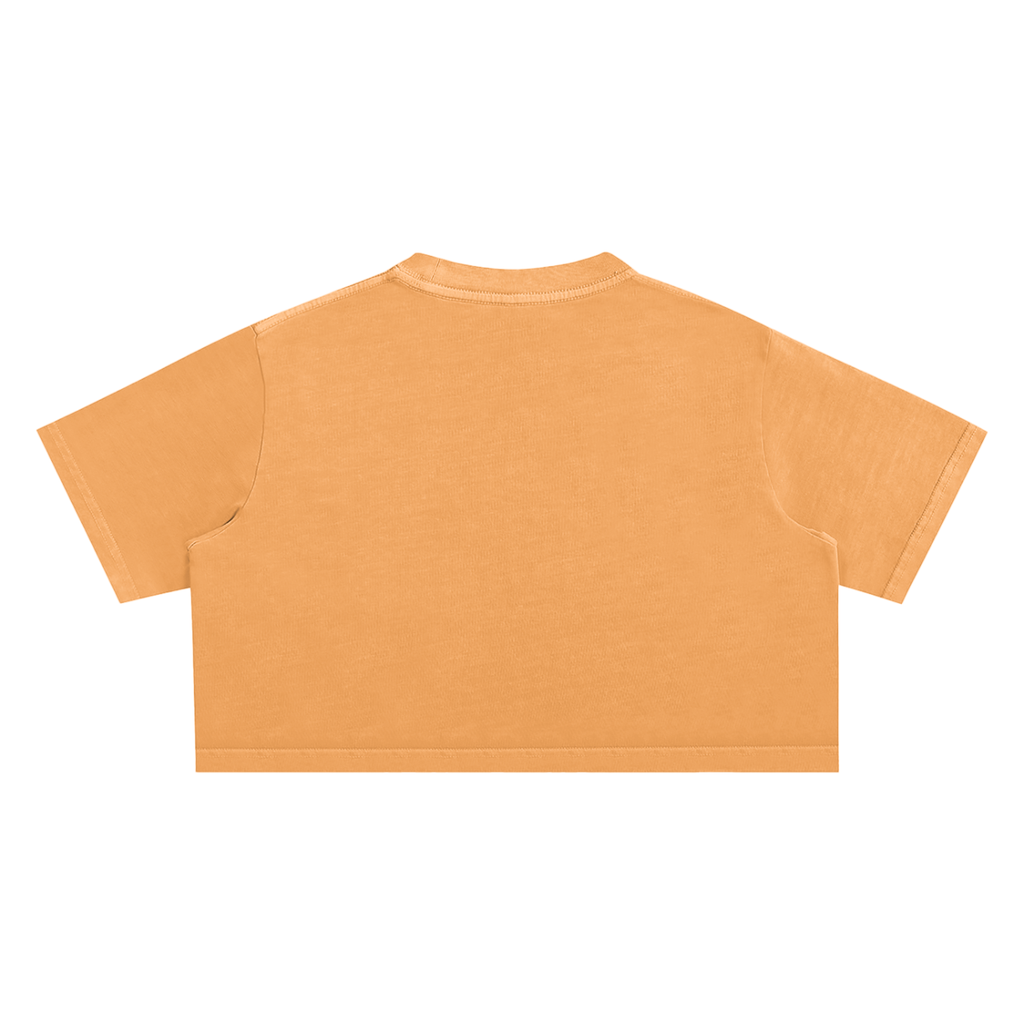 "Night Sessions" - Snow Washed Crop Top