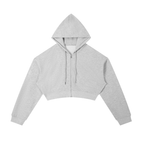 "Night Sessions" - Essential Cropped Zip-Up Hoodie