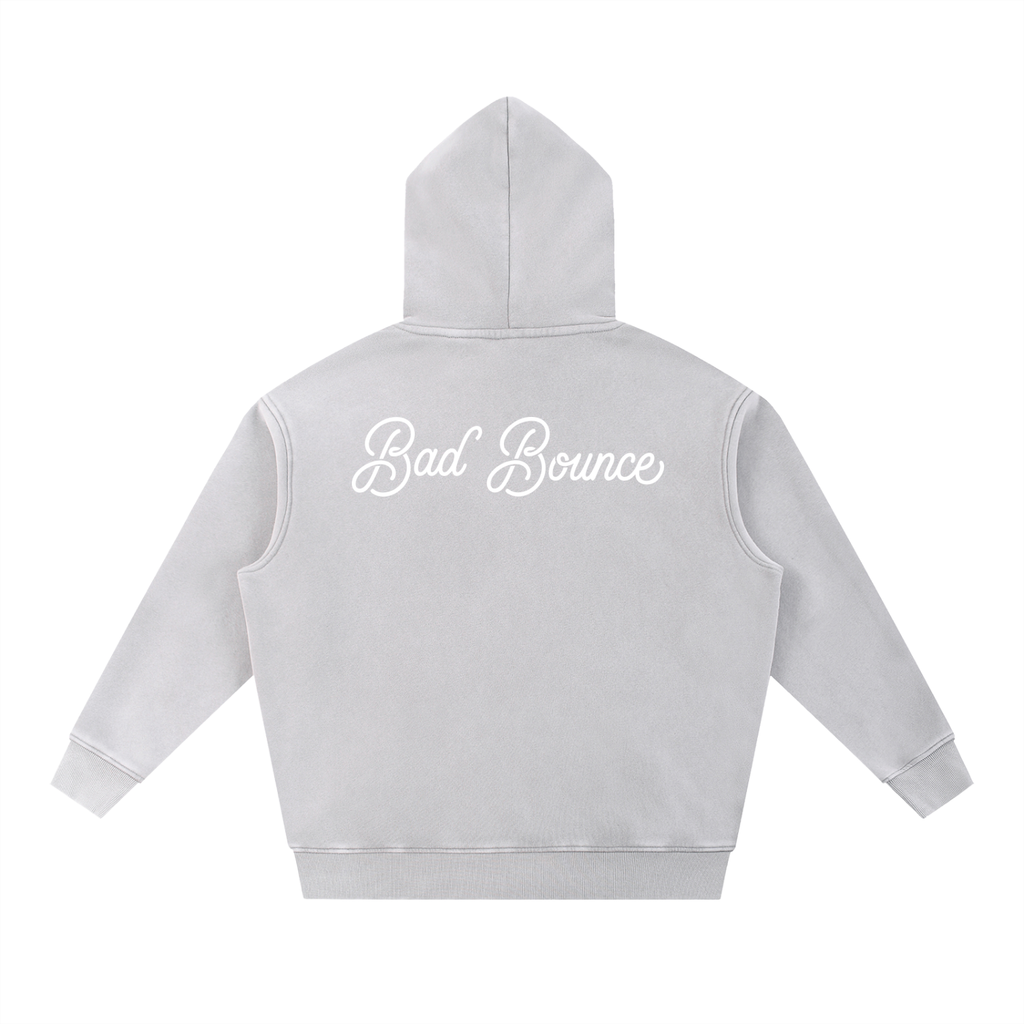 "Bad Bounce" - Snow Wash Fleece Oversize Hoodie
