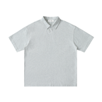 "Bad Bounce" - Loose Cotton Short-Sleeve Polo Shirt