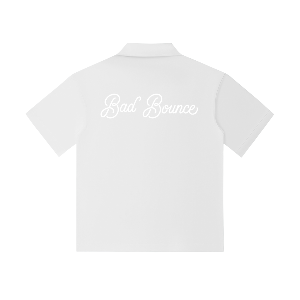 "Bad Bounce" - Drop Shoulder Short-Sleeve Polo