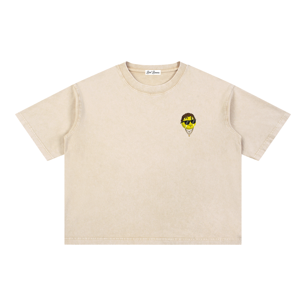 "The Destroyer" - Mineral Wash Boxy Cotton T-Shirt