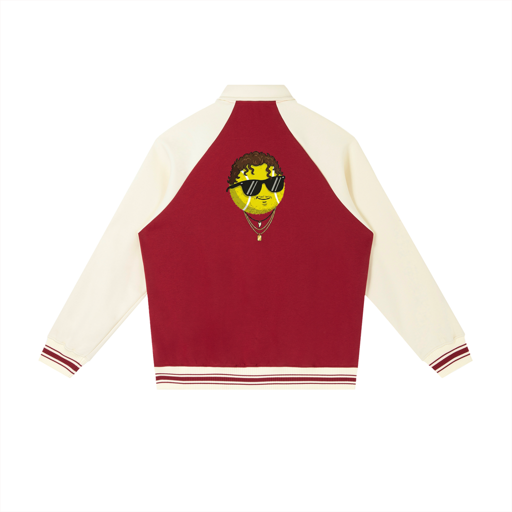 "The Destroyer" - Contrast Raglan Sleeve Baseball Jacket