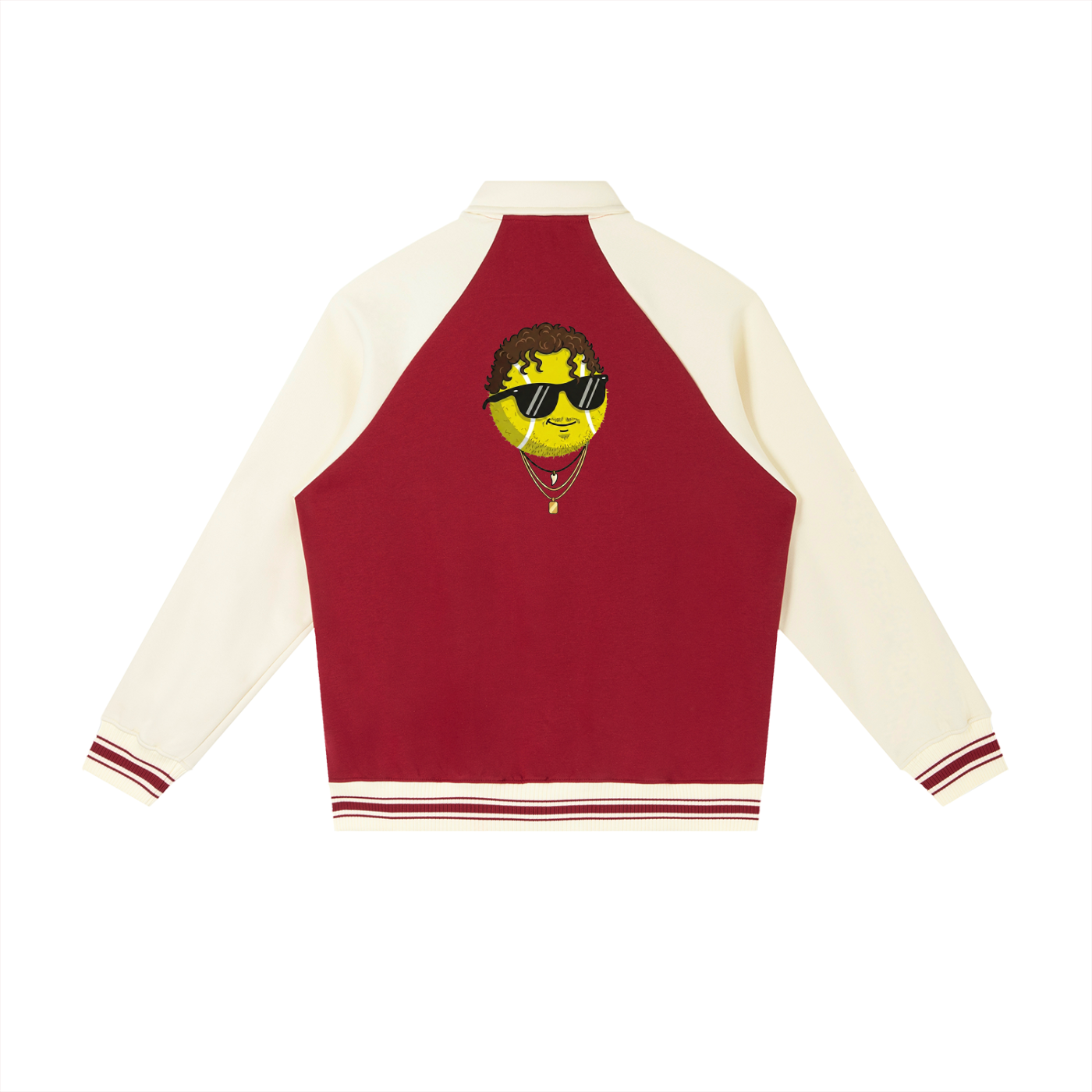 "The Destroyer" - Contrast Raglan Sleeve Baseball Jacket