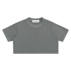 "Night Sessions" - Snow Washed Crop Top