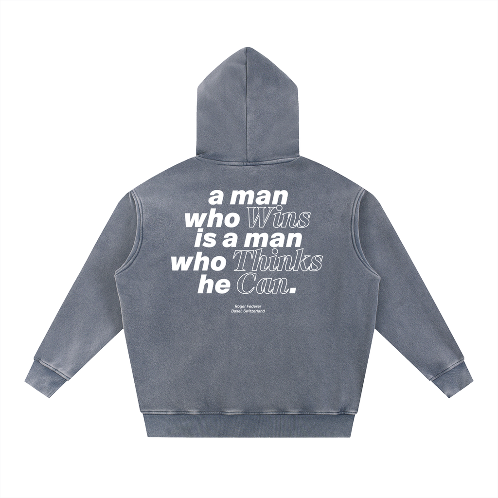 "The Maestro" - Snow Wash Fleece Oversize Hoodie