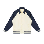 "The Destroyer" - Contrast Raglan Sleeve Baseball Jacket