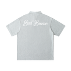 "Bad Bounce" - Loose Cotton Short-Sleeve Polo Shirt