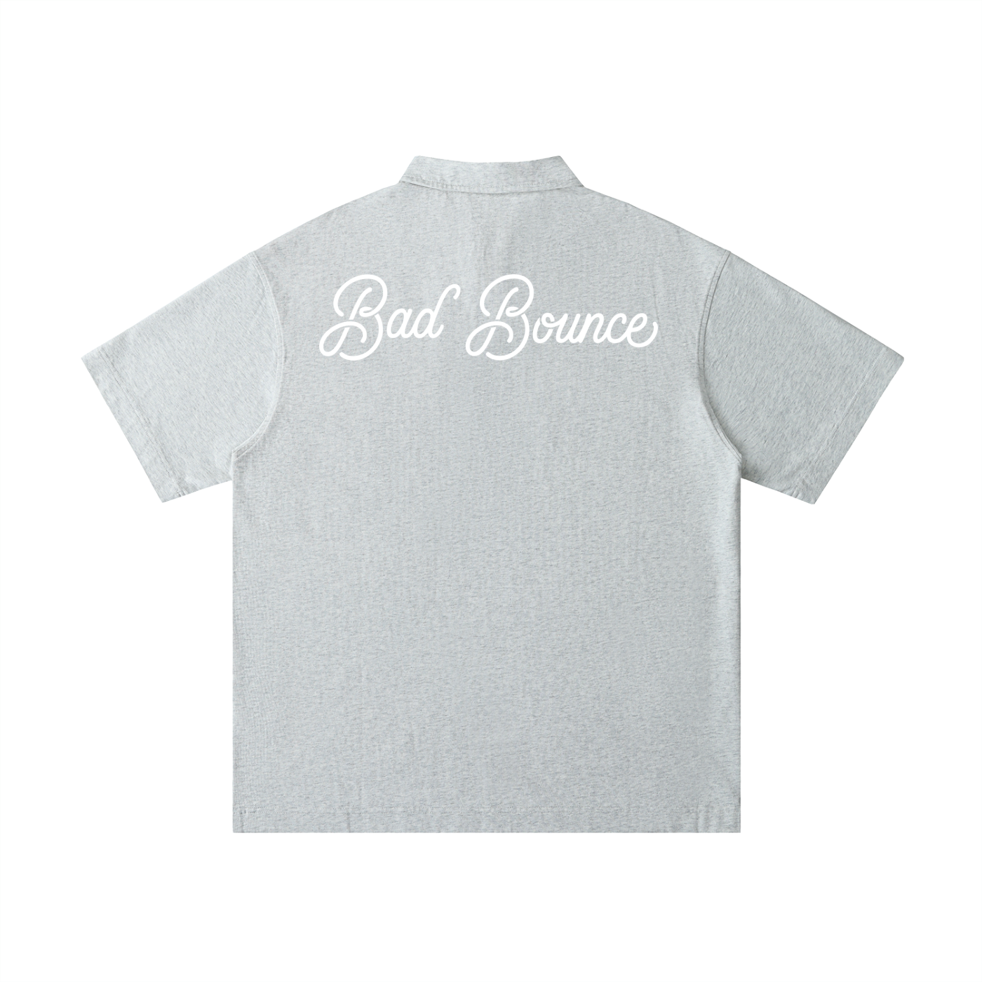 "Bad Bounce" - Loose Cotton Short-Sleeve Polo Shirt