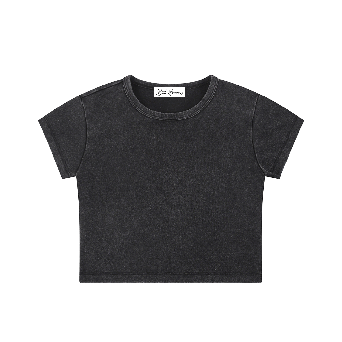 "Night Sessions" - Snow Washed Crop Top