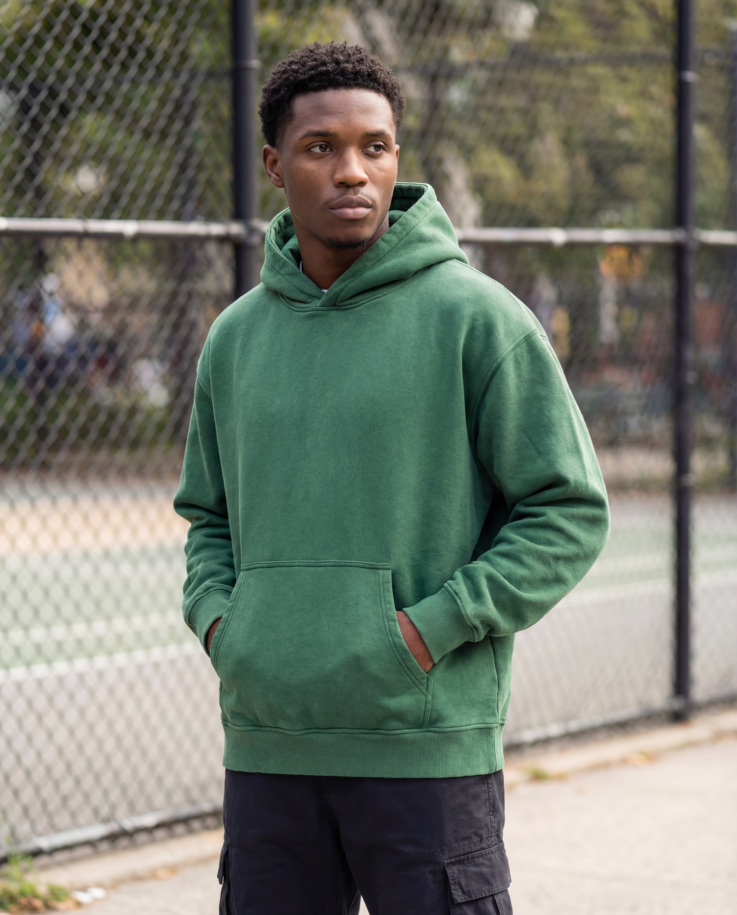 "Bad Bounce" - Snow Wash Fleece Oversize Hoodie
