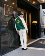 "The Destroyer" - Contrast Raglan Sleeve Baseball Jacket