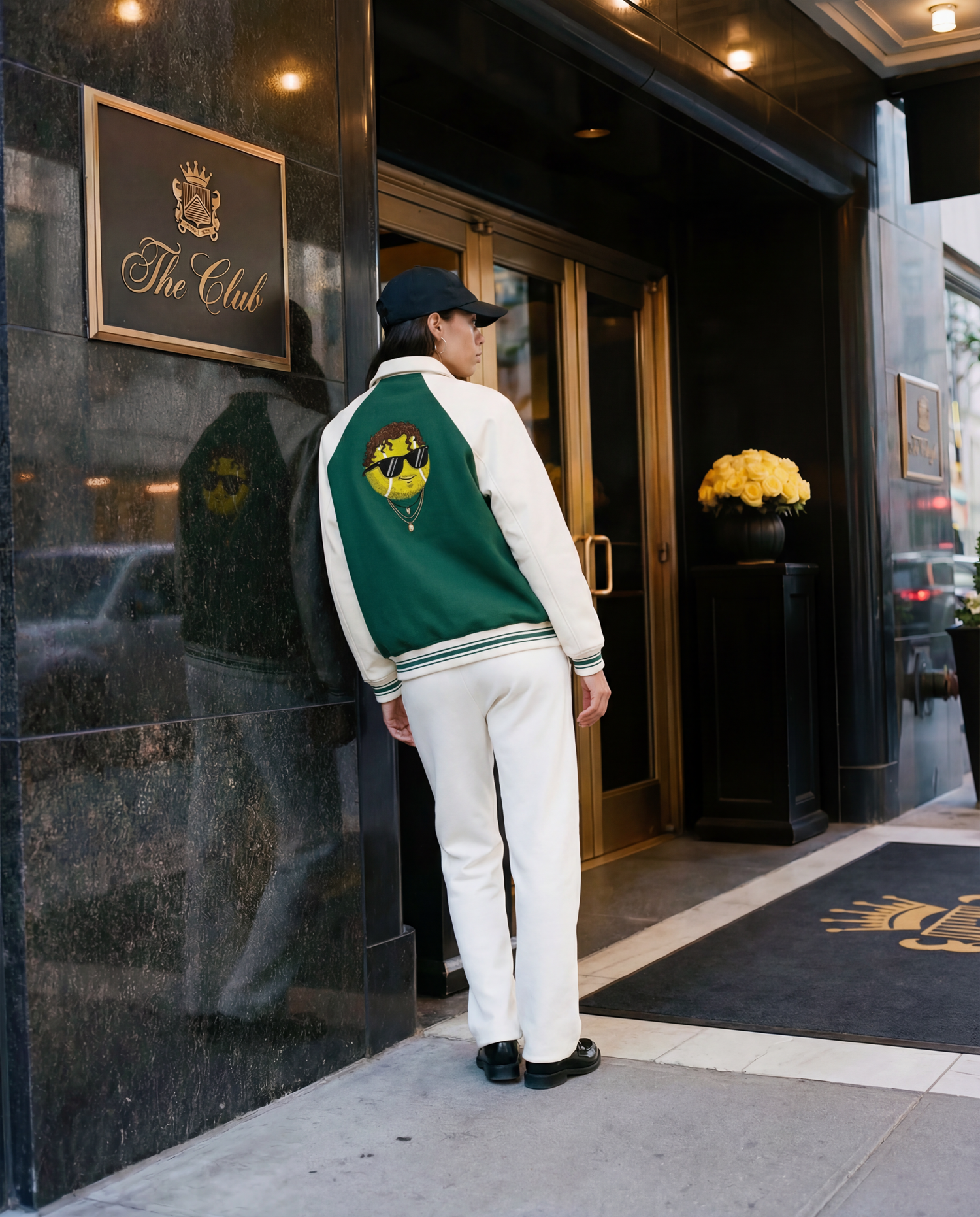 "The Destroyer" - Contrast Raglan Sleeve Baseball Jacket