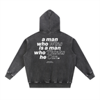 "The Maestro" - Snow Wash Fleece Oversize Hoodie