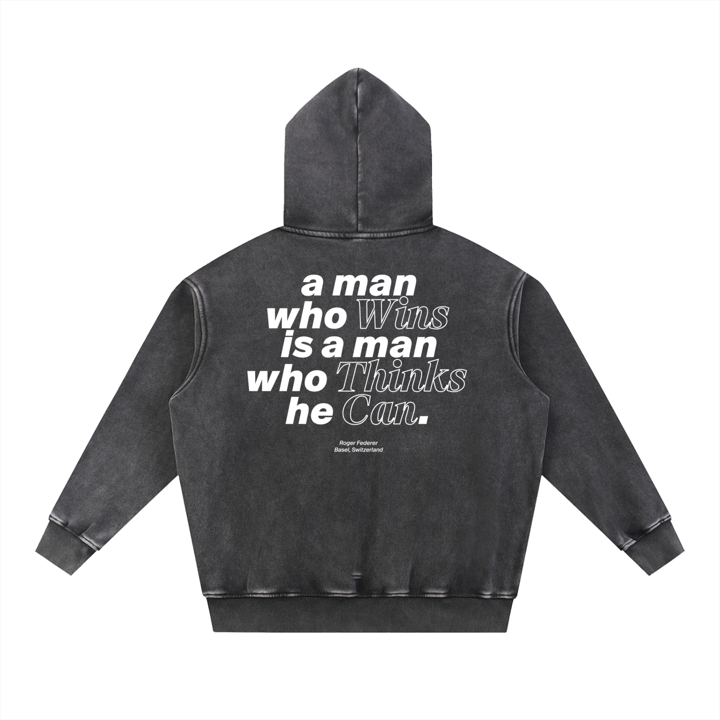 "The Maestro" - Snow Wash Fleece Oversize Hoodie