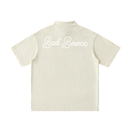 "Bad Bounce" - Loose Cotton Short-Sleeve Polo Shirt