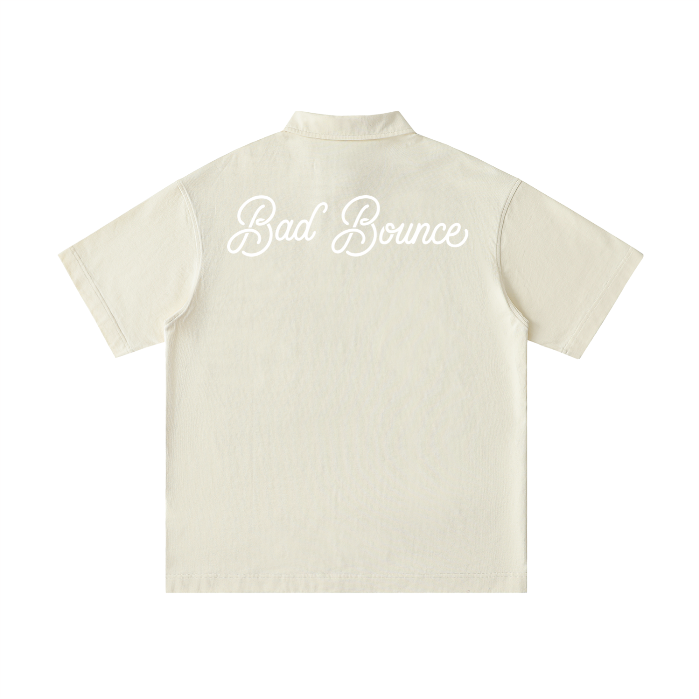 "Bad Bounce" - Loose Cotton Short-Sleeve Polo Shirt