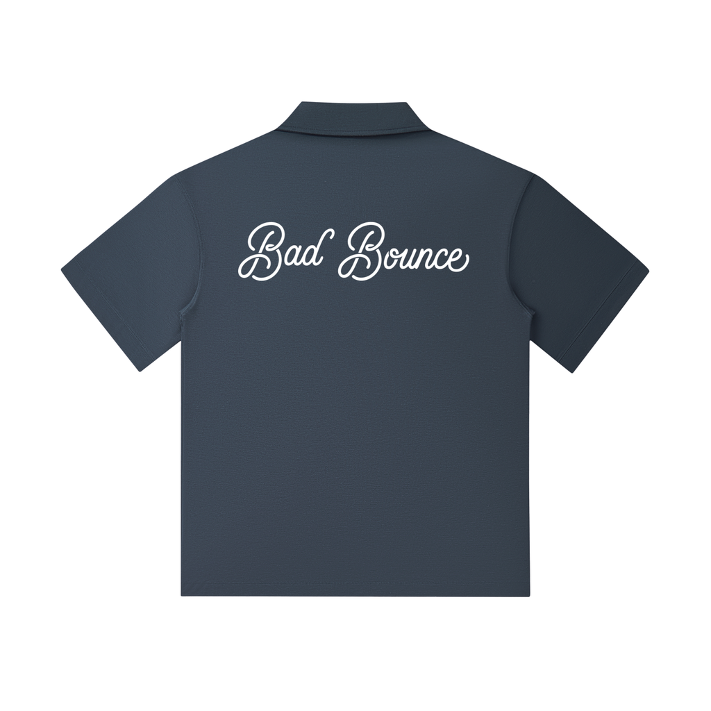 "Bad Bounce" - Drop Shoulder Short-Sleeve Polo