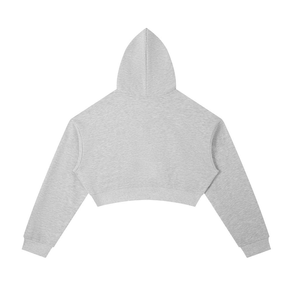 "Night Sessions" - Essential Cropped Zip-Up Hoodie
