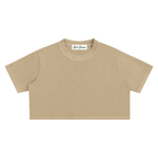 "Night Sessions" - Snow Washed Crop Top
