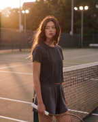 "Night Sessions" - Snow Washed Crop Top