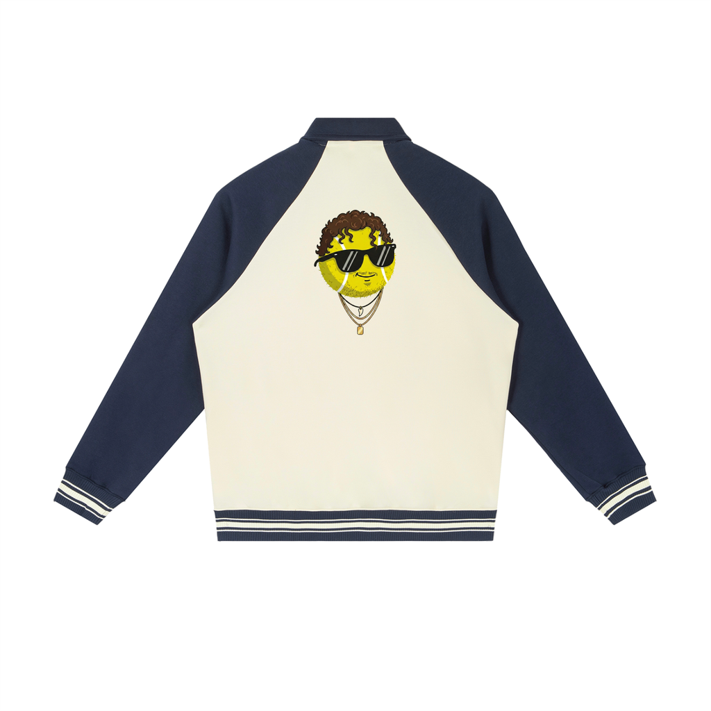 "The Destroyer" - Contrast Raglan Sleeve Baseball Jacket