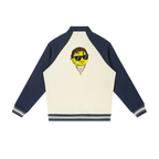 "The Destroyer" - Contrast Raglan Sleeve Baseball Jacket