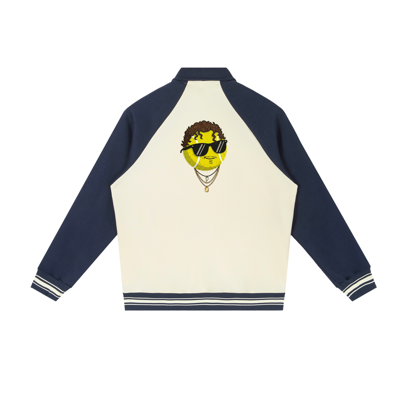 "The Destroyer" - Contrast Raglan Sleeve Baseball Jacket