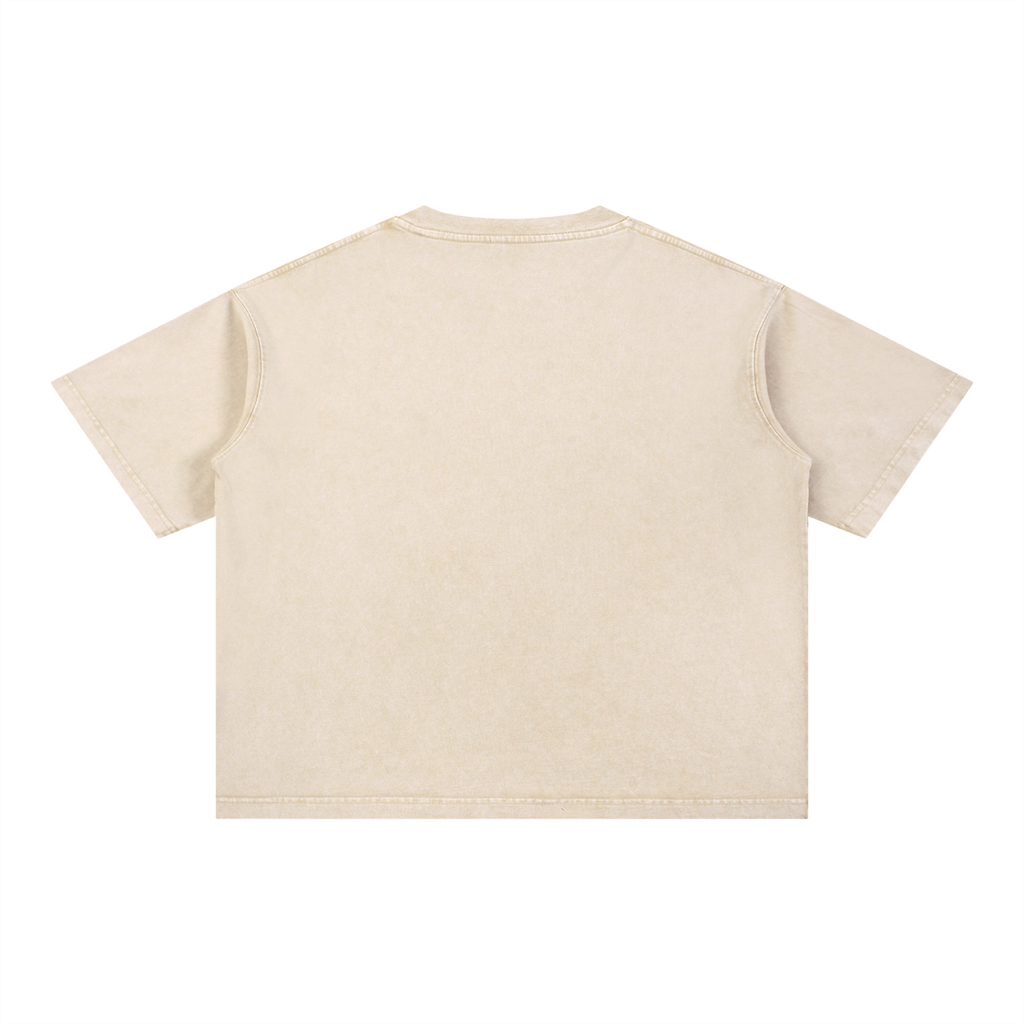 "The Destroyer" - Mineral Wash Boxy Cotton T-Shirt