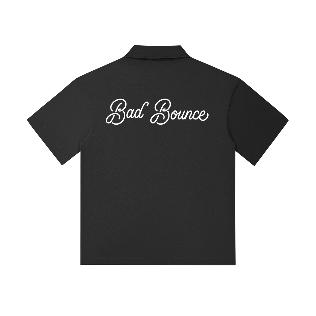 "Bad Bounce" - Drop Shoulder Short-Sleeve Polo