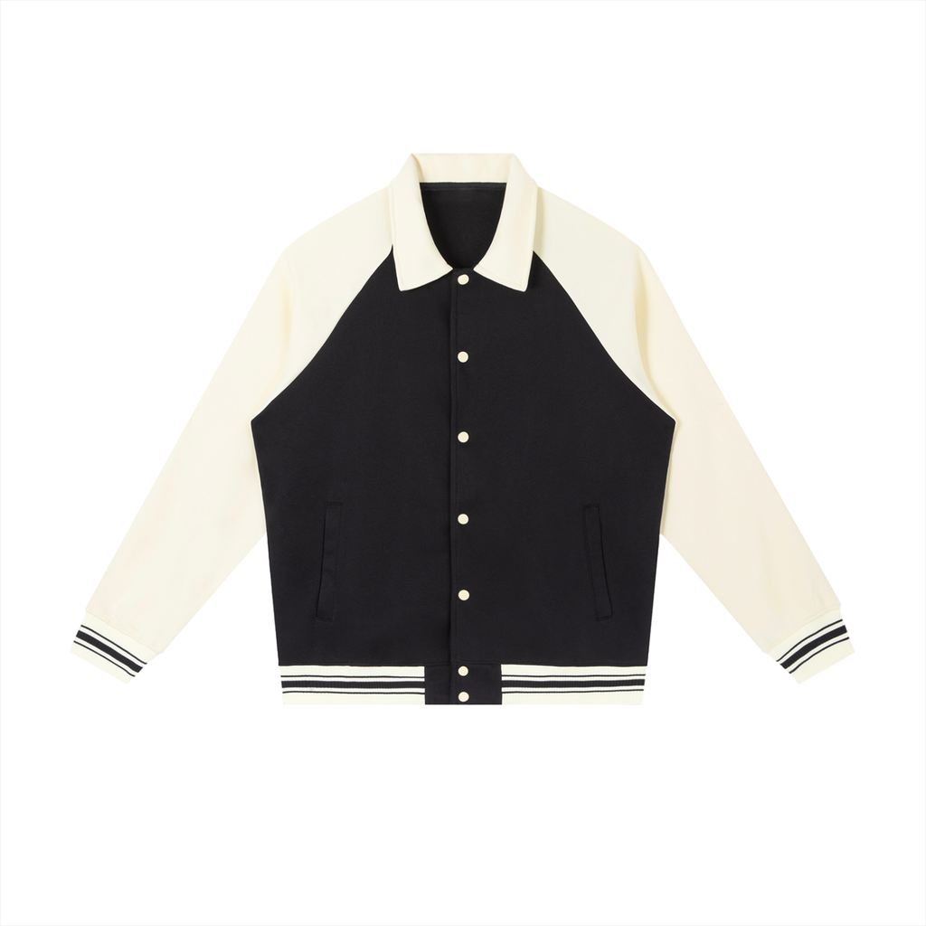 "The Destroyer" - Contrast Raglan Sleeve Baseball Jacket