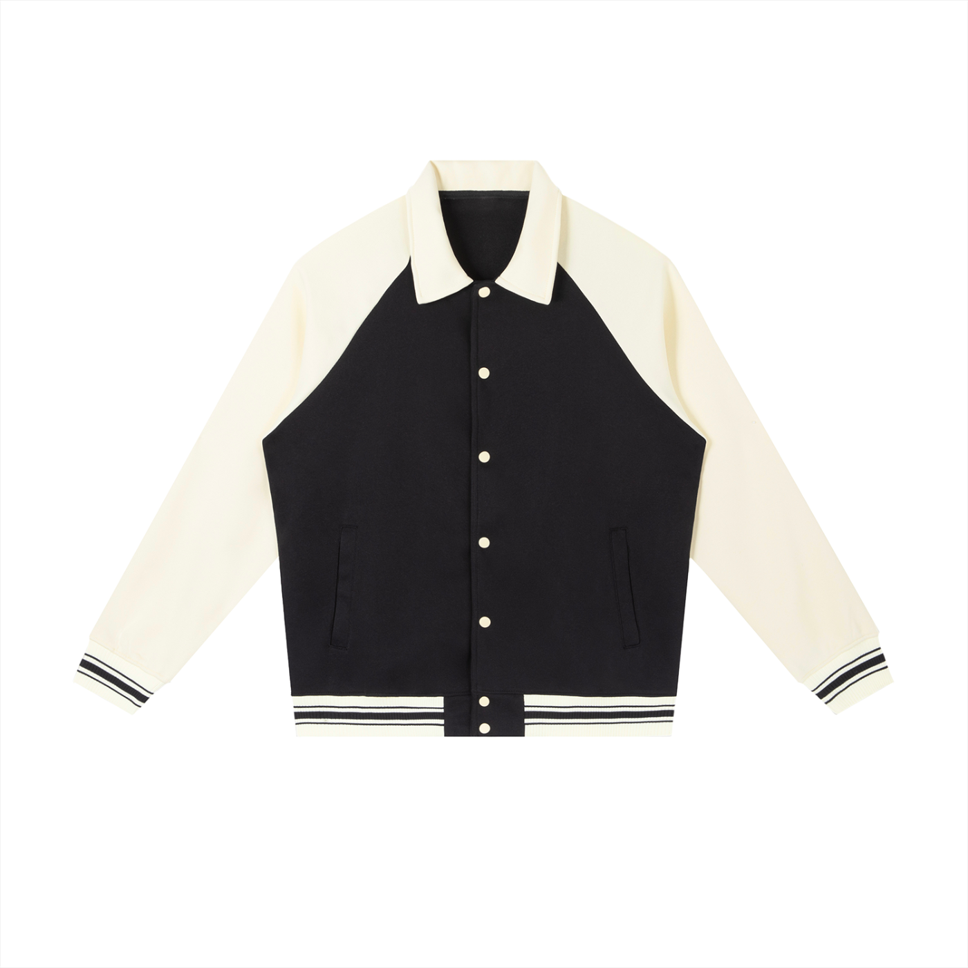 "The Destroyer" - Contrast Raglan Sleeve Baseball Jacket