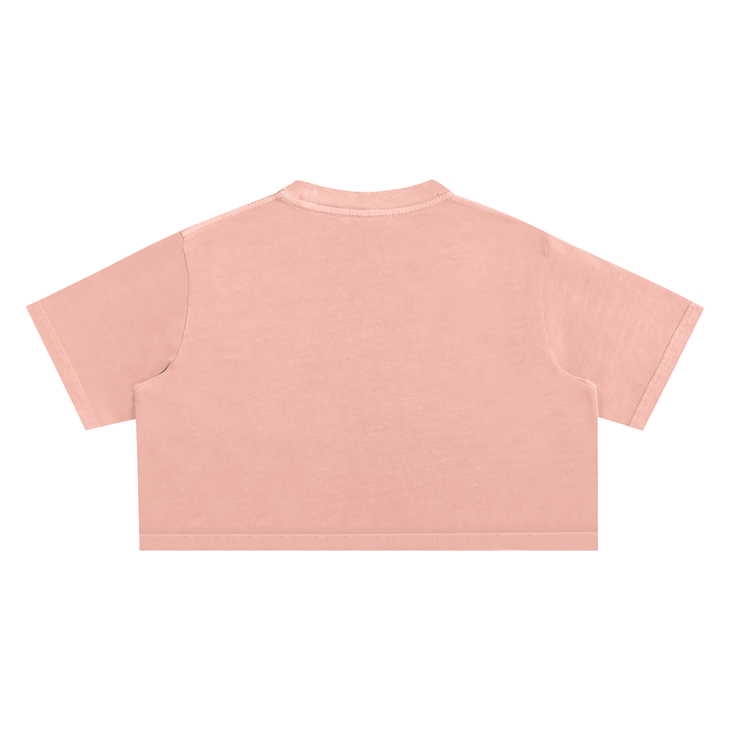 "Night Sessions" - Snow Washed Crop Top