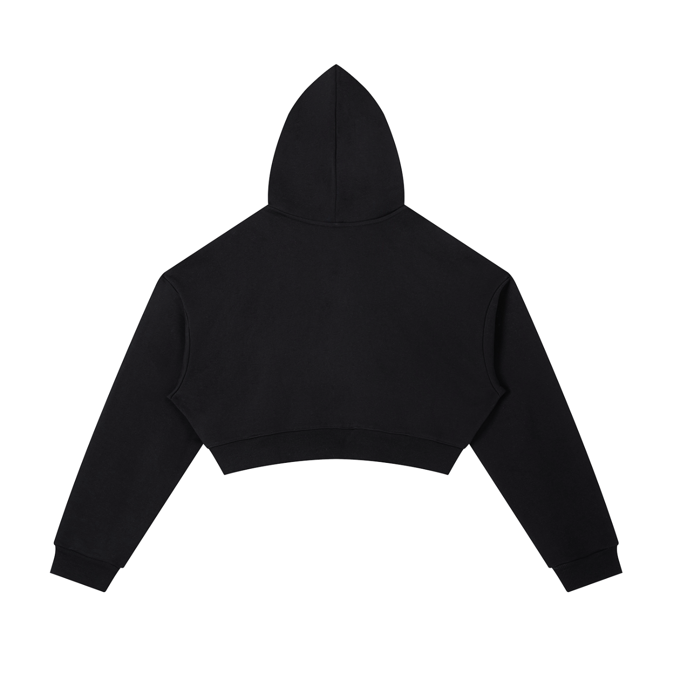"Night Sessions" - Essential Cropped Zip-Up Hoodie