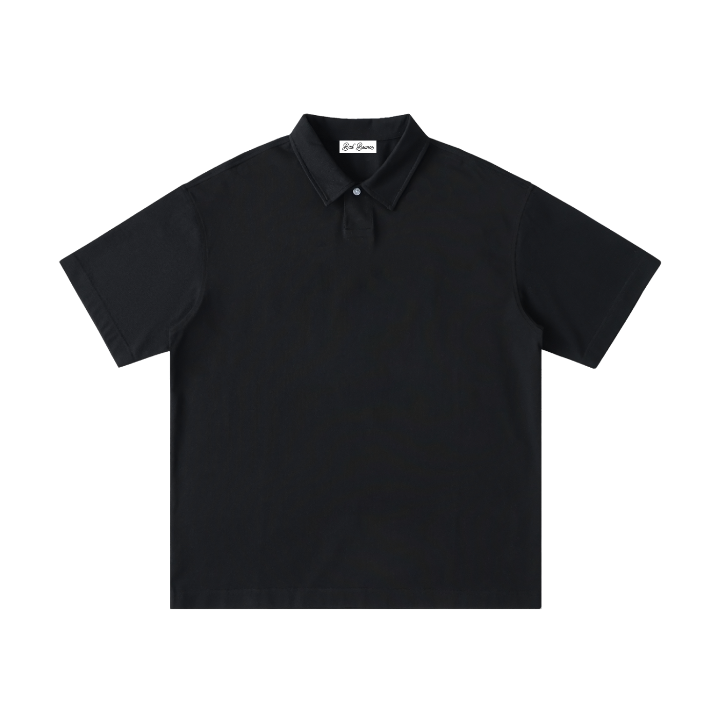 "Bad Bounce" - Loose Cotton Short-Sleeve Polo Shirt